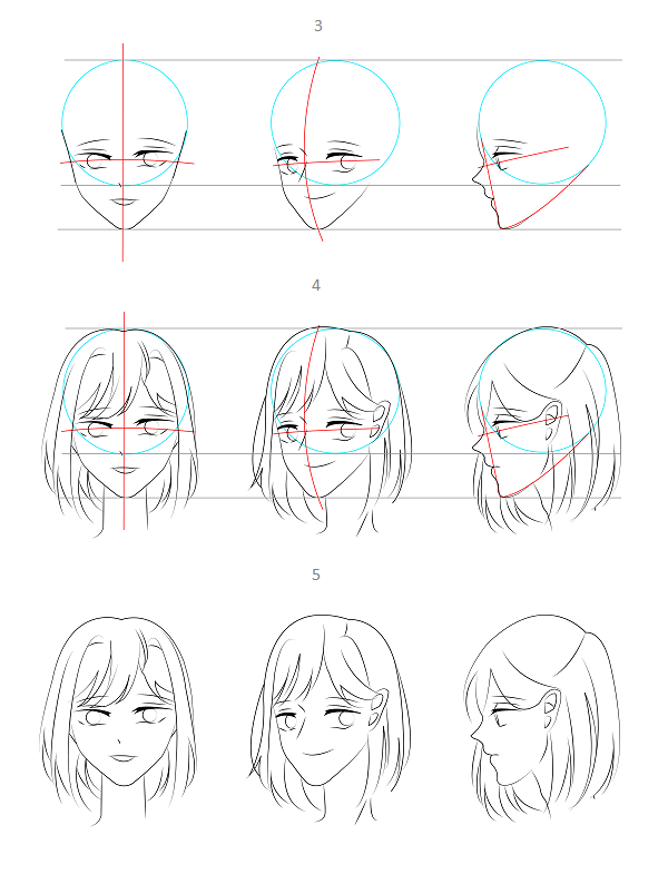 How to draw anime face - Image 2