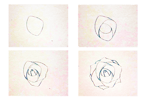 Watercolor painting step by step - How to draw a rose - Image 1
