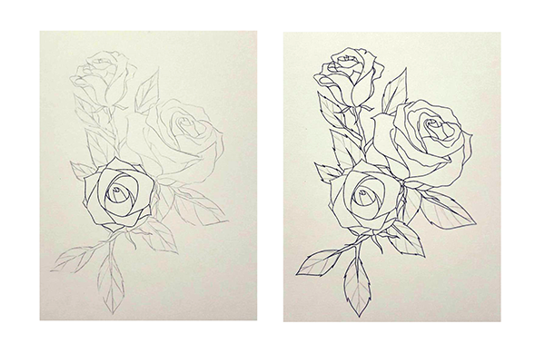 Watercolor painting step by step - How to draw roses - Image 3